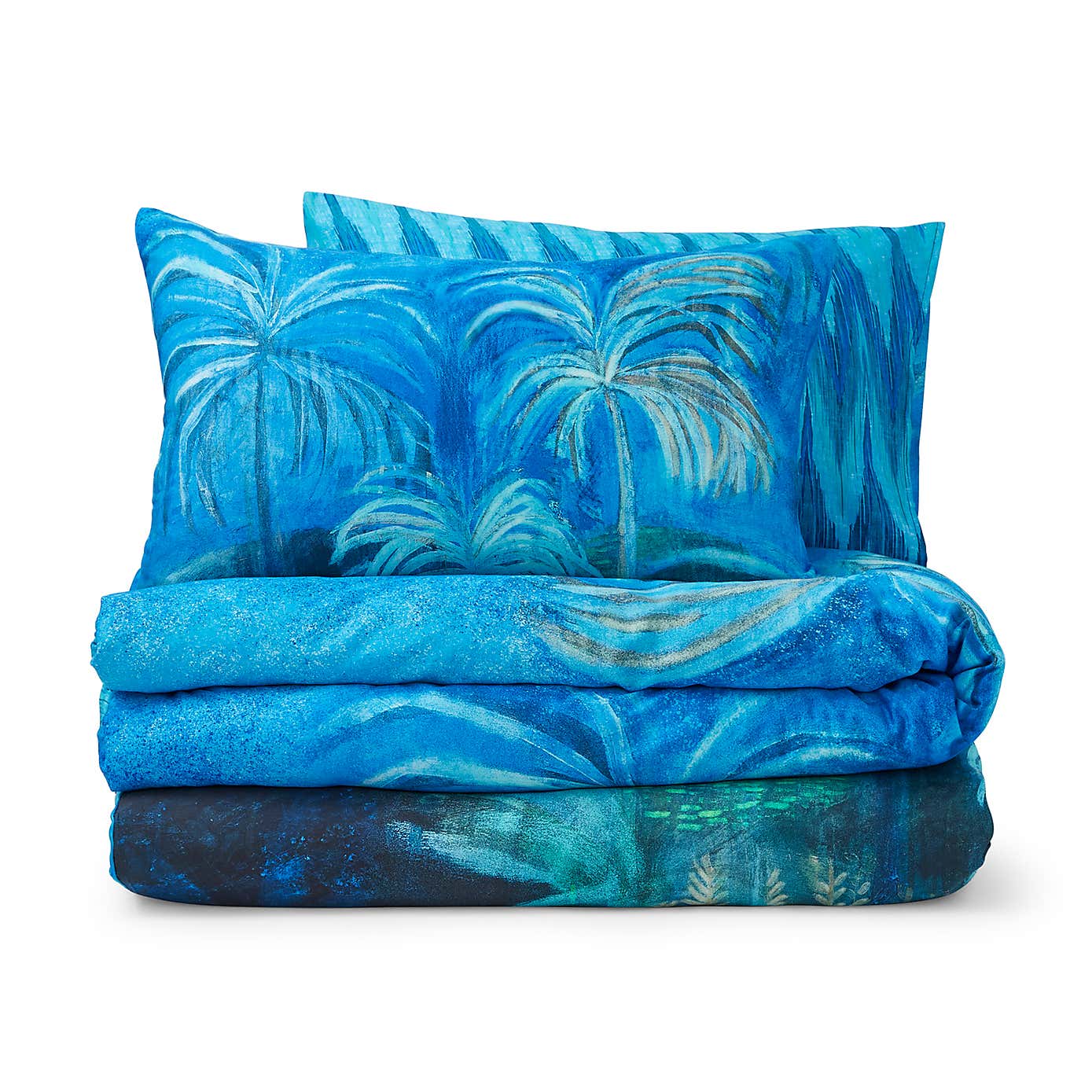 Matthew Williamson Midnight Palms Reversible Duvet Cover & Pillowcase Set