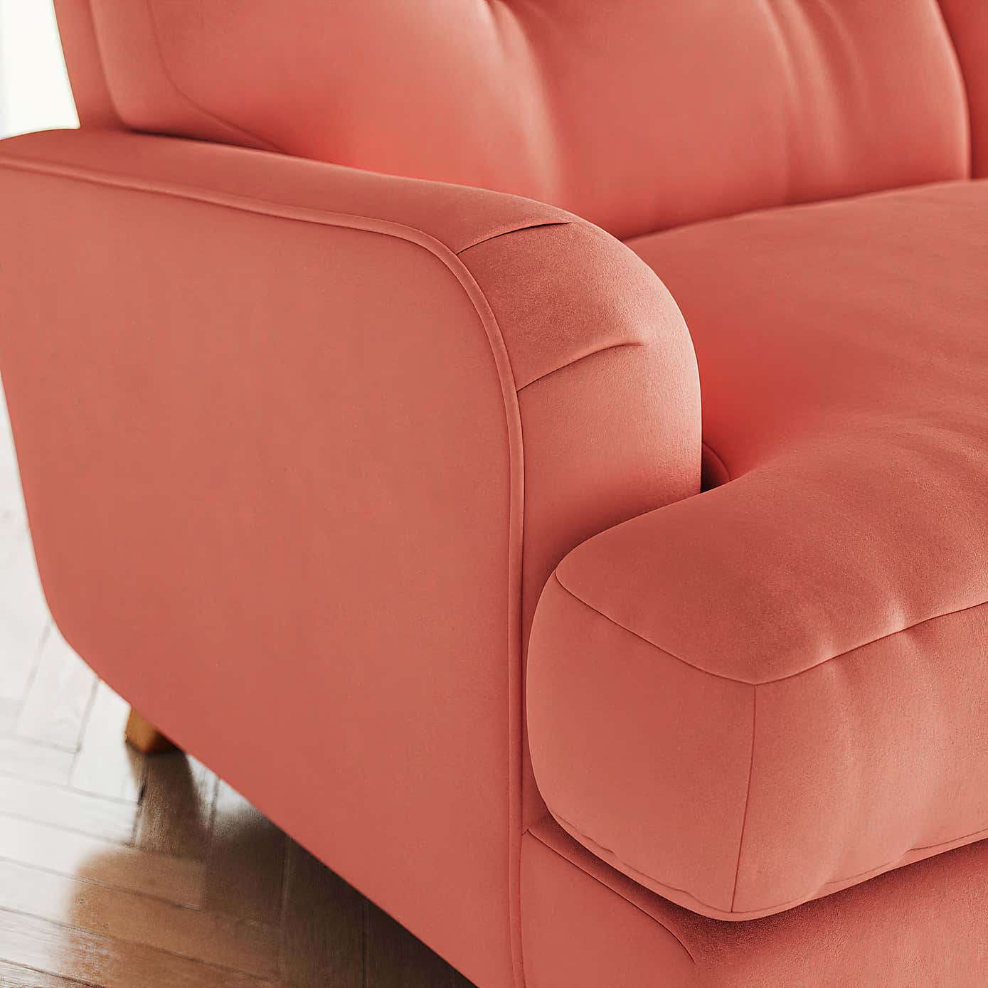 Martha Matte Plush Velvet 2 Seater Sofa