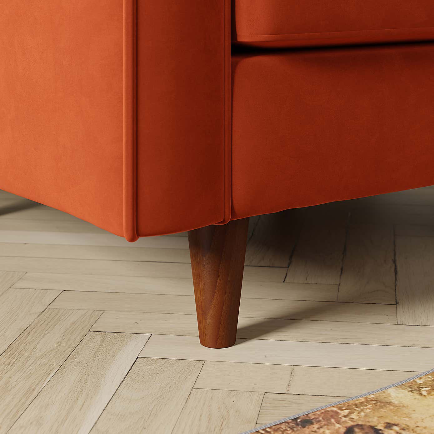 Zoe Plain Velvet Armchair