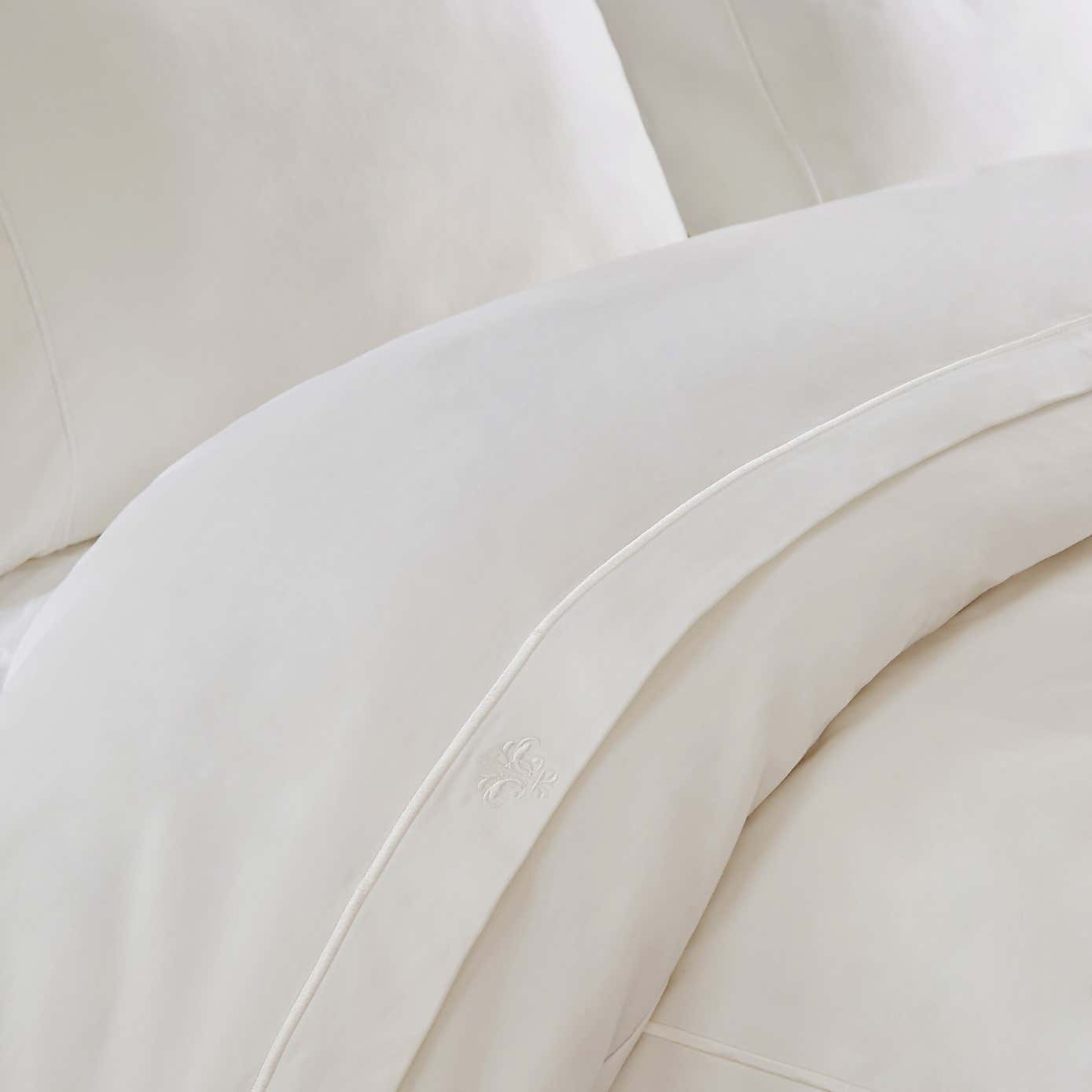 Dorma Egyptian Cotton 1000 Thread Count Cream Flat Sheet