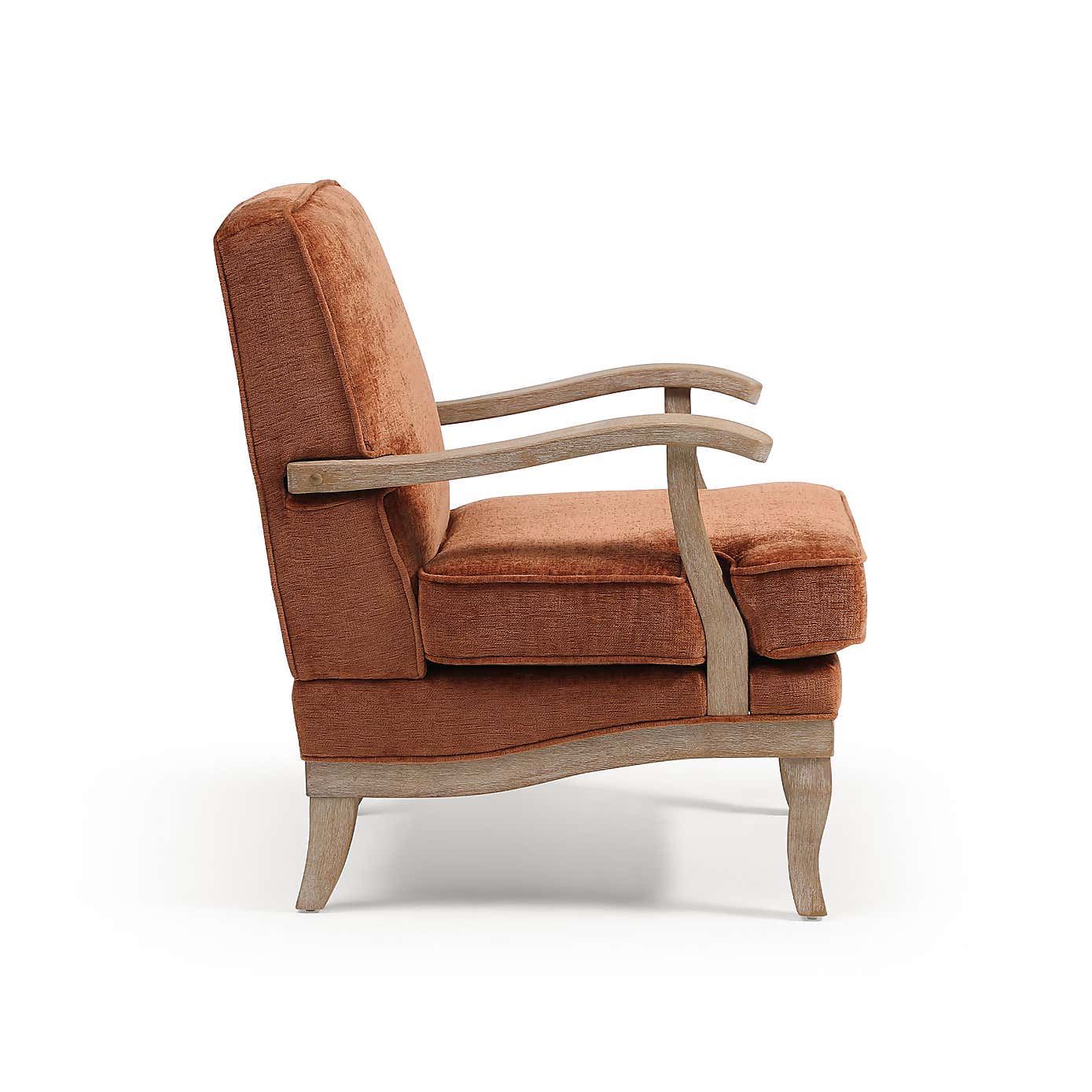 Esme Distressed Chenille Occasional Chair