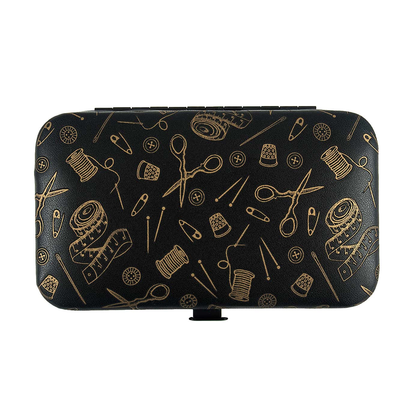 Hemline Gold PU Leather Sewing Kit