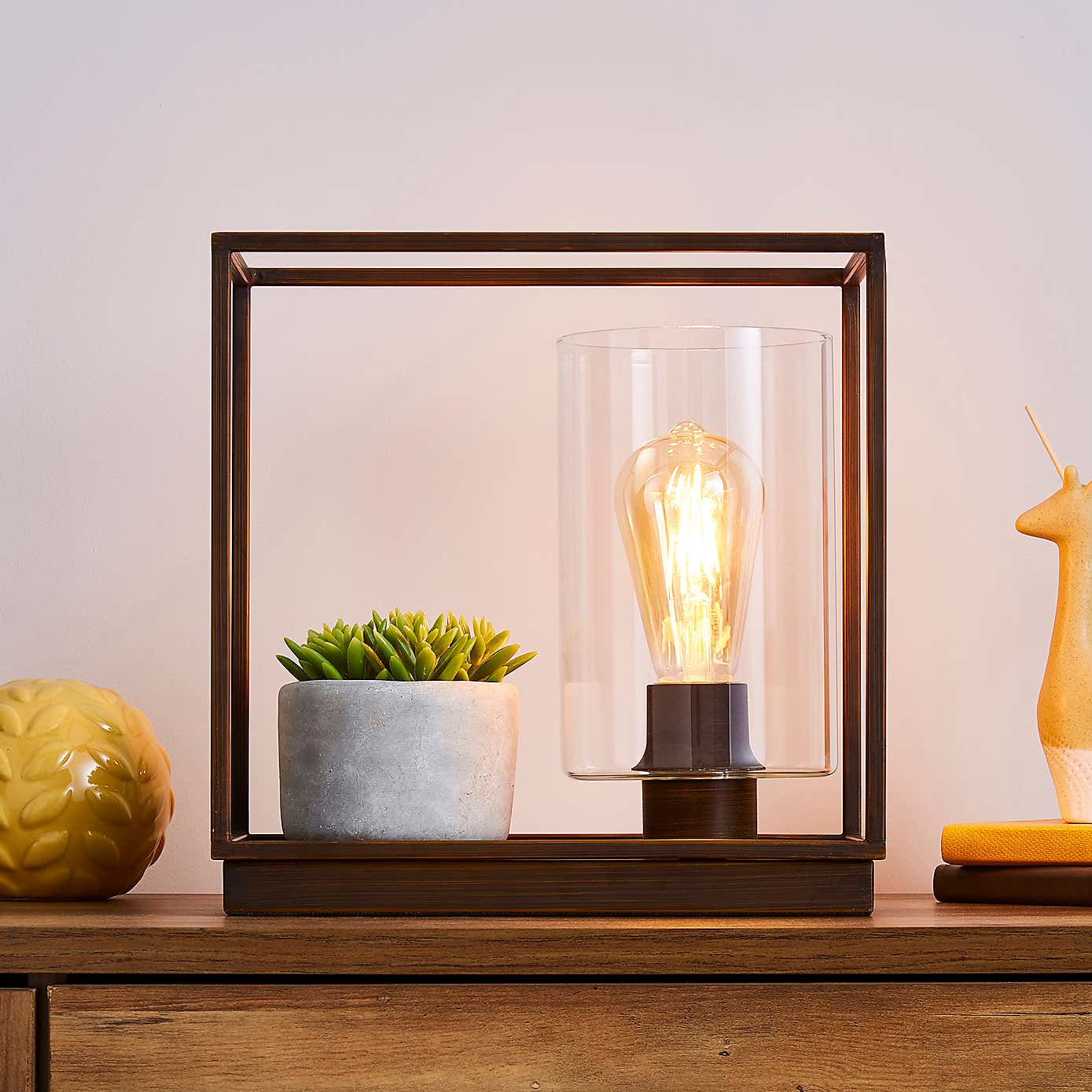 London Shelf Table Lamp Bronze Industrial