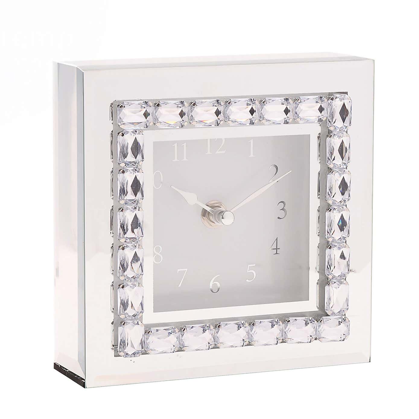 Hestia Crystal Mantel Clock