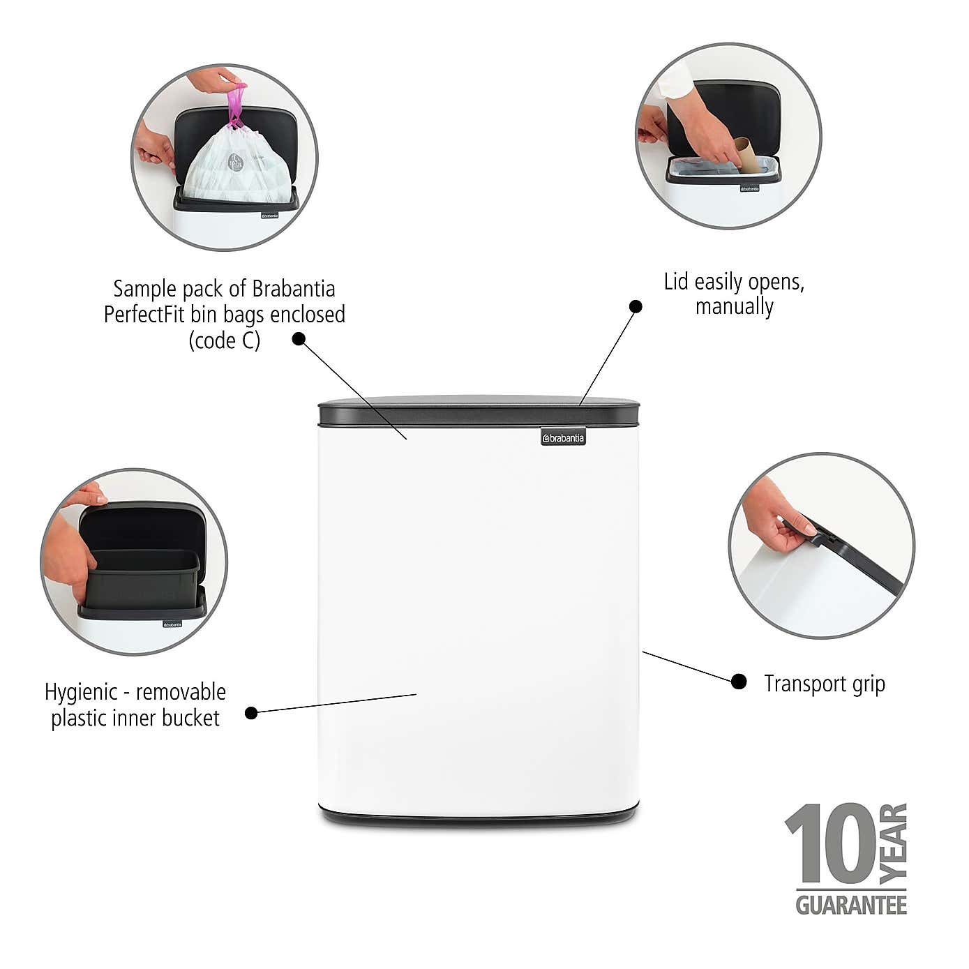 Brabantia Bo 12L Waste Bin