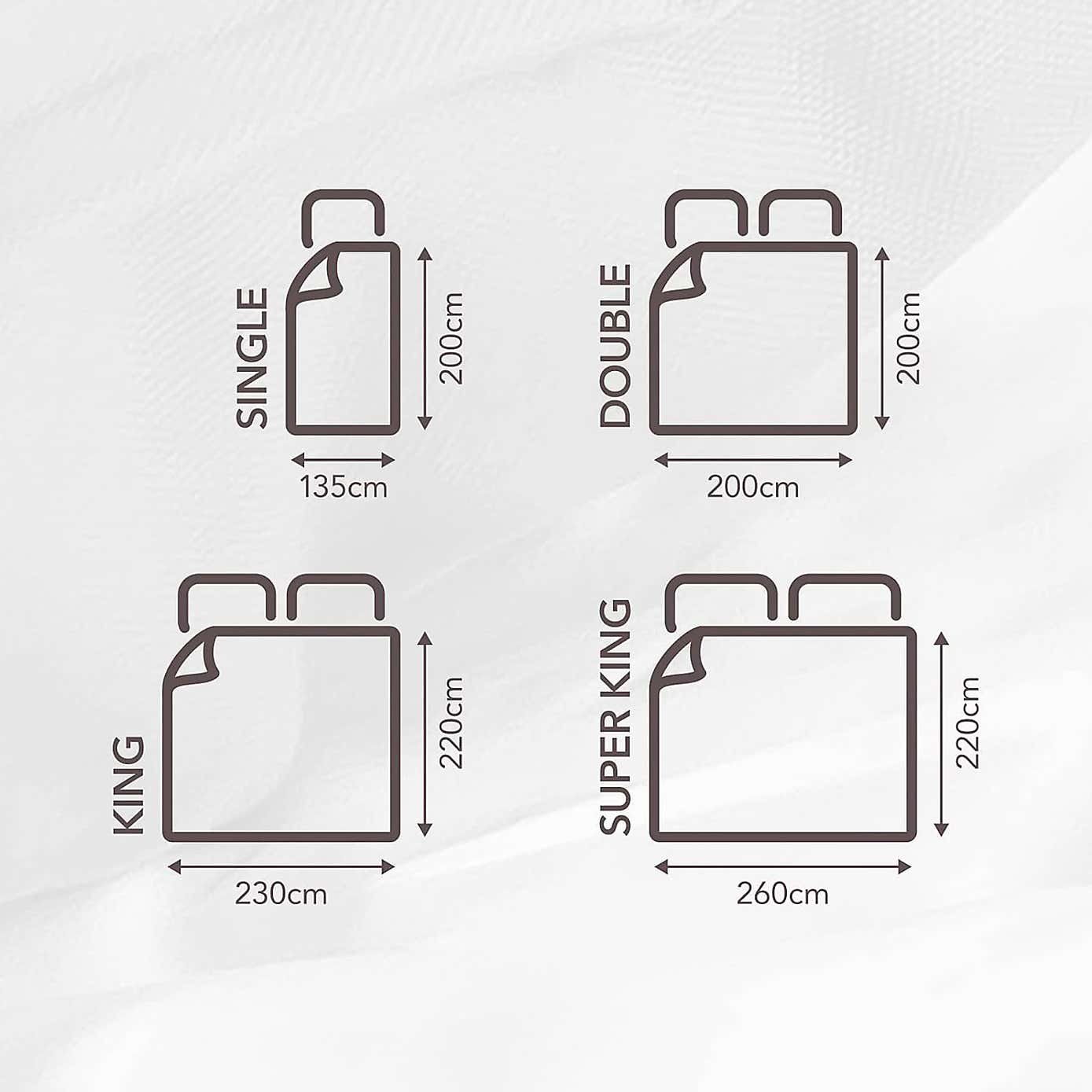 Snuggledown Scandinavian Hollowfibre 4.5 Tog Duvet and Pillow Set