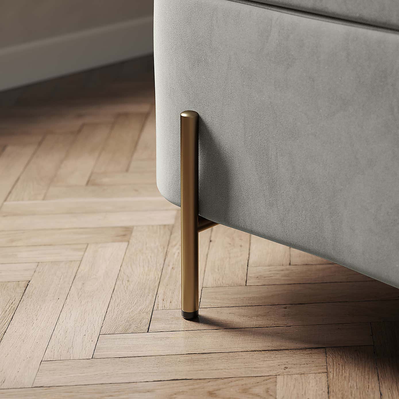 Ivy Velvet Storage Ottoman