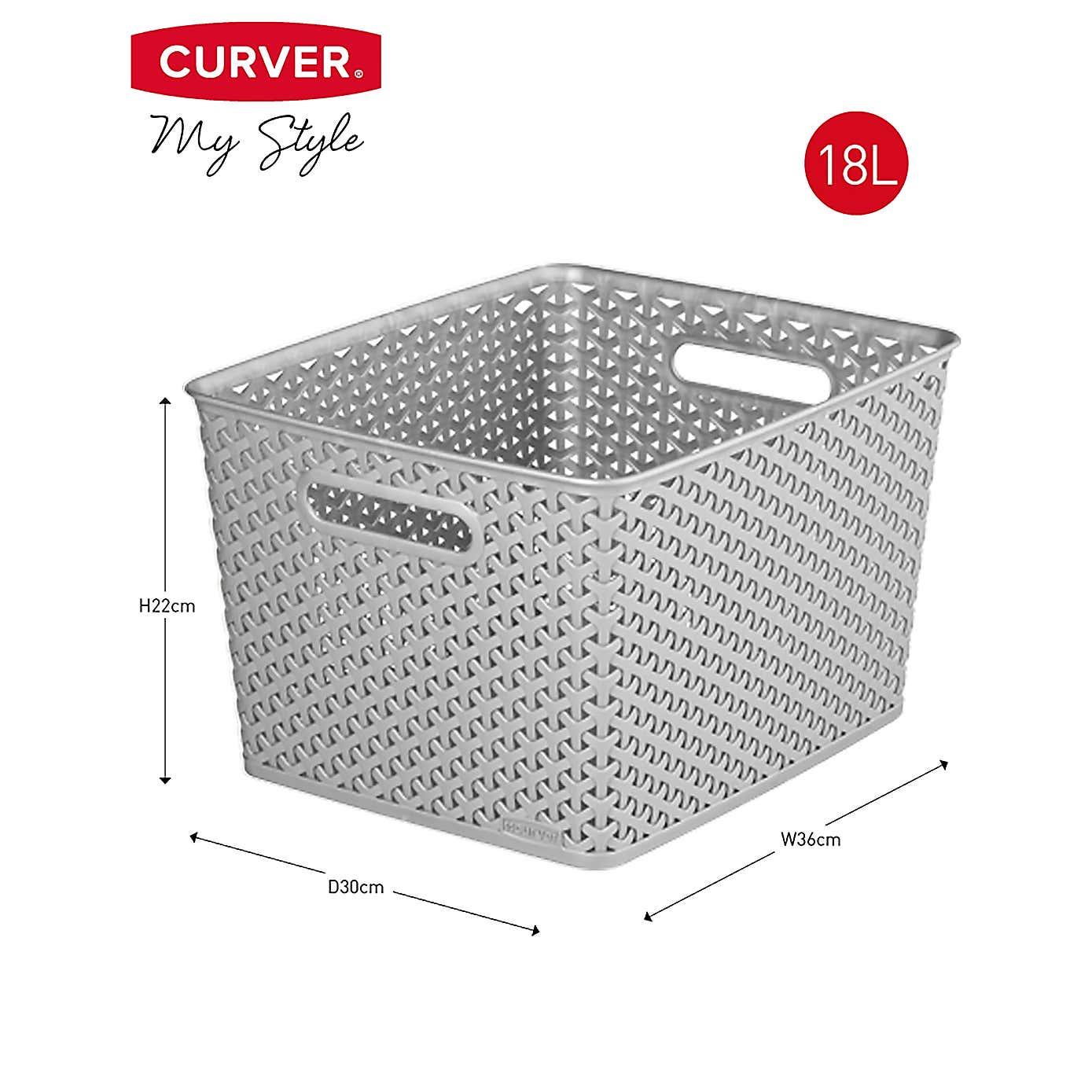 Curver Plastic Storage Basket