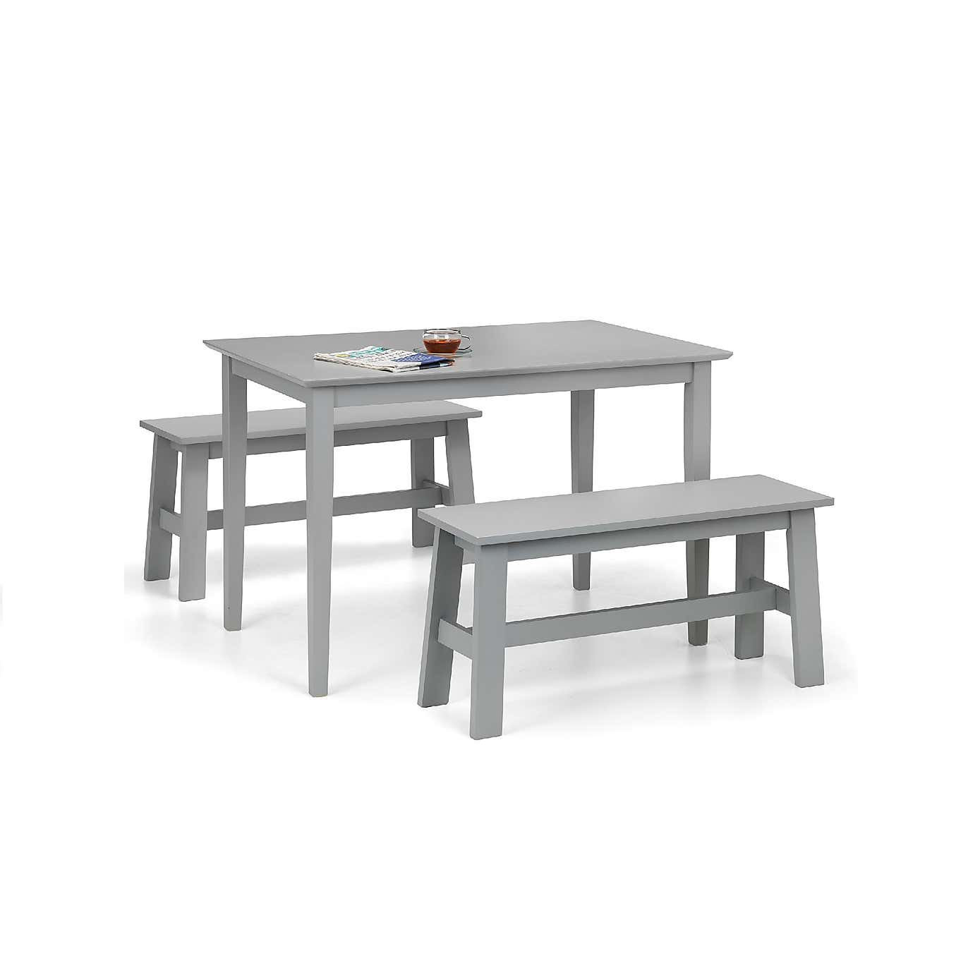Kobe Rectangular Dining Table with 2 Benches