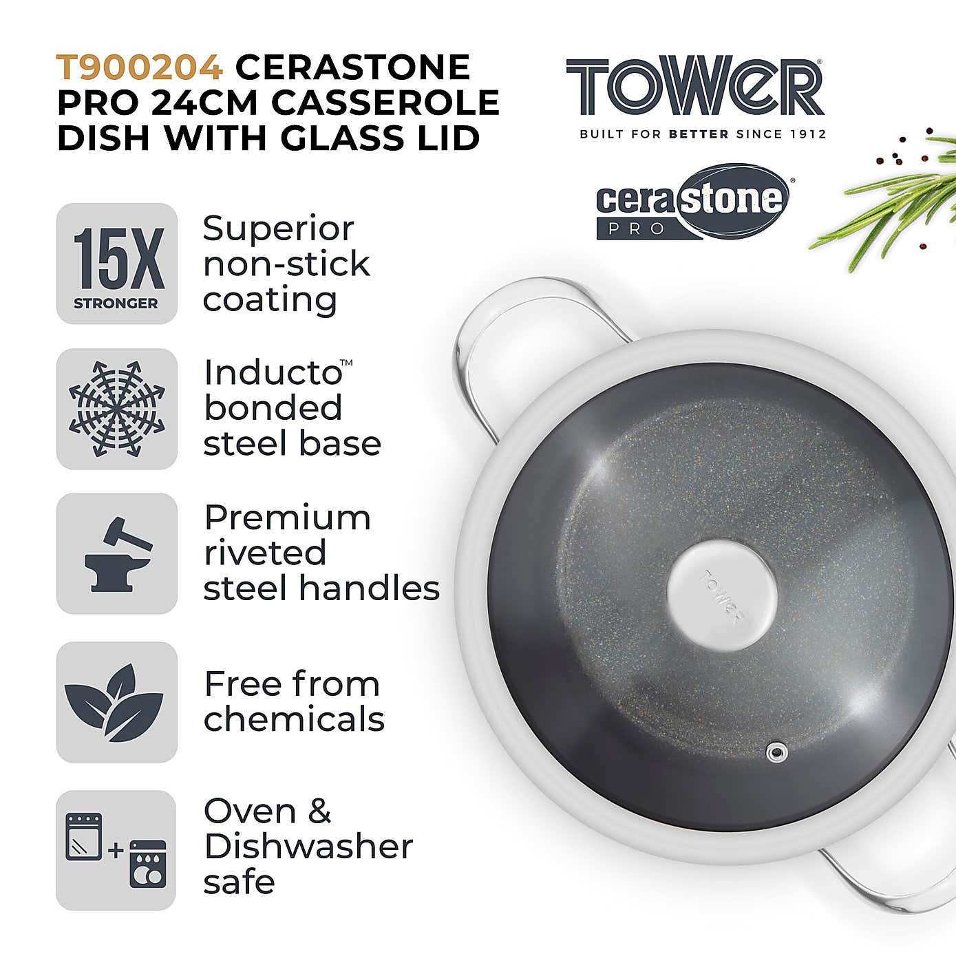 Tower Cerastone Pro 30cm Fry Pan