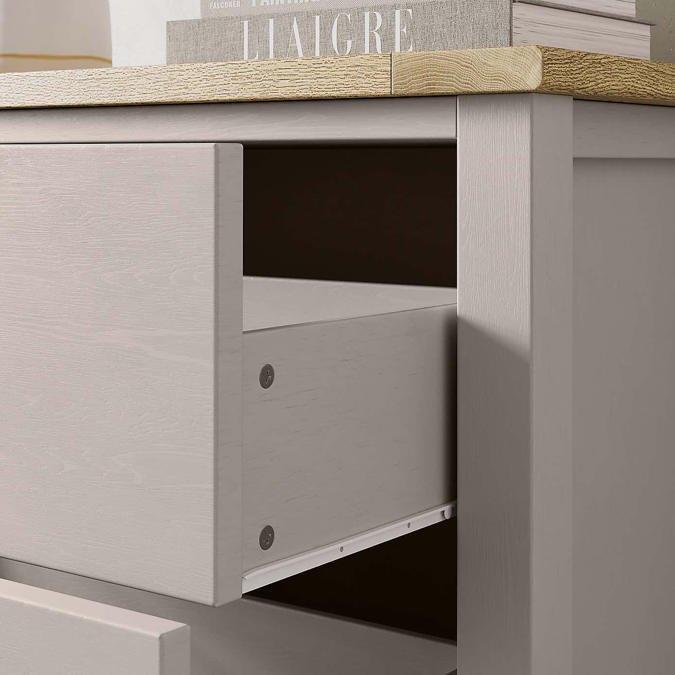 Olney 3 Drawer Chest Stone