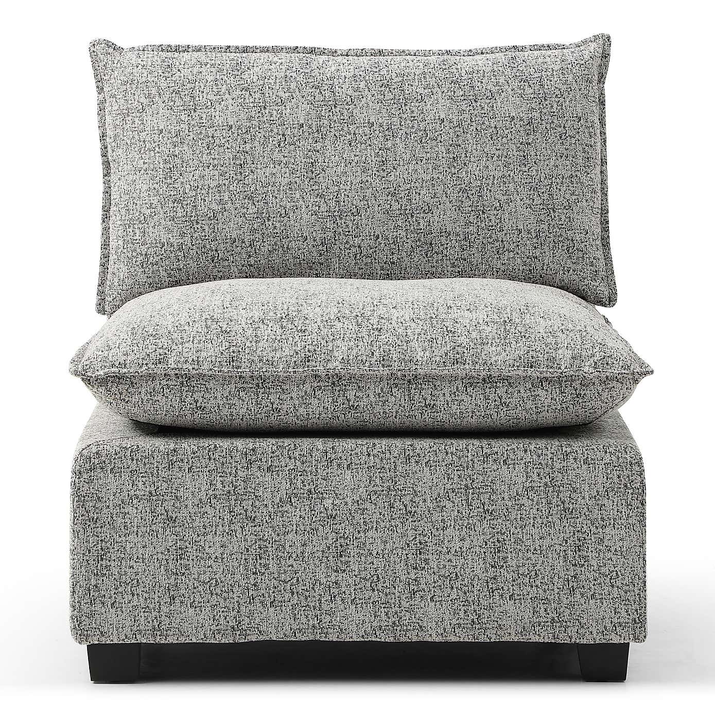 Moda Boucle Modular Armless Chair