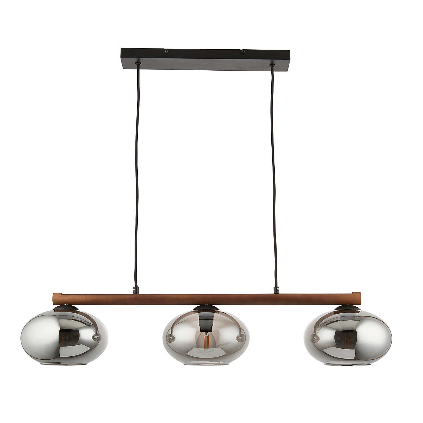 Bowen Industrial 3 Light Adjustable Diner Ceiling Light