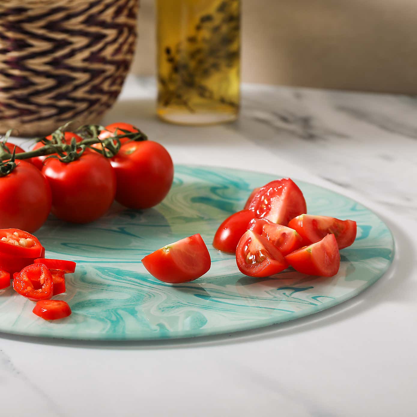 Worktop Saver Green Watercolour