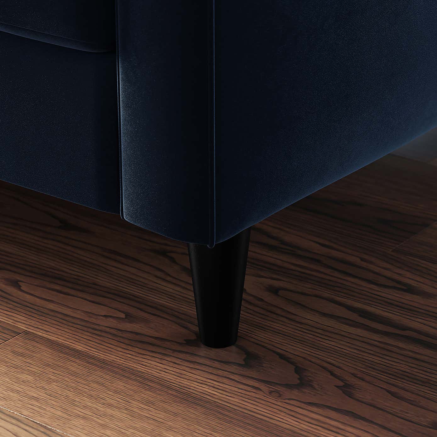 Zoe Snuggle Sofa,  Velvet