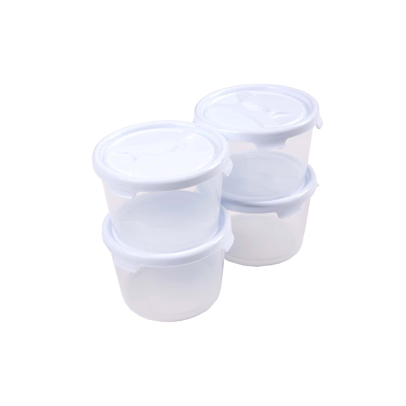 Pack of 4 300ml Storage Pots