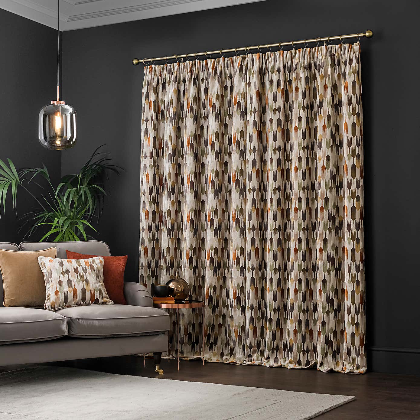 Kelso Pencil Pleat Velvet Curtains