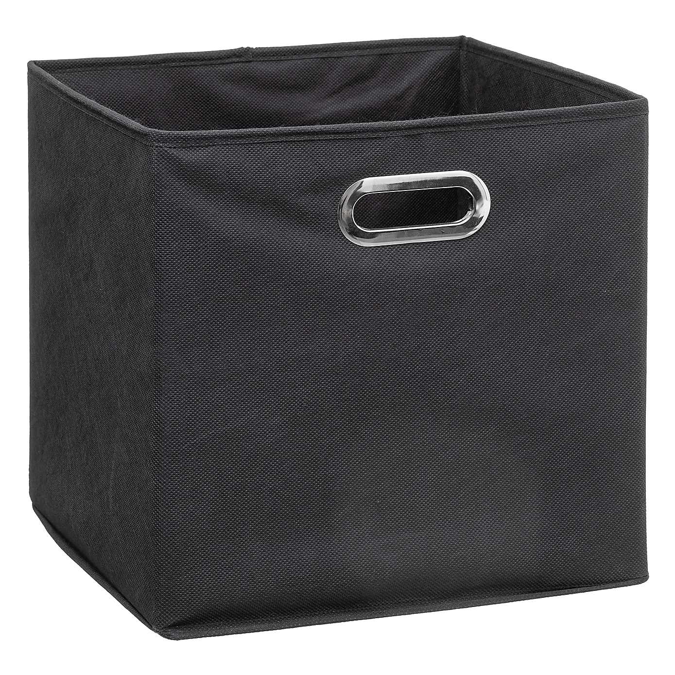 Mix and Modul Set of 2 Linen Effect Cube Storage Boxes