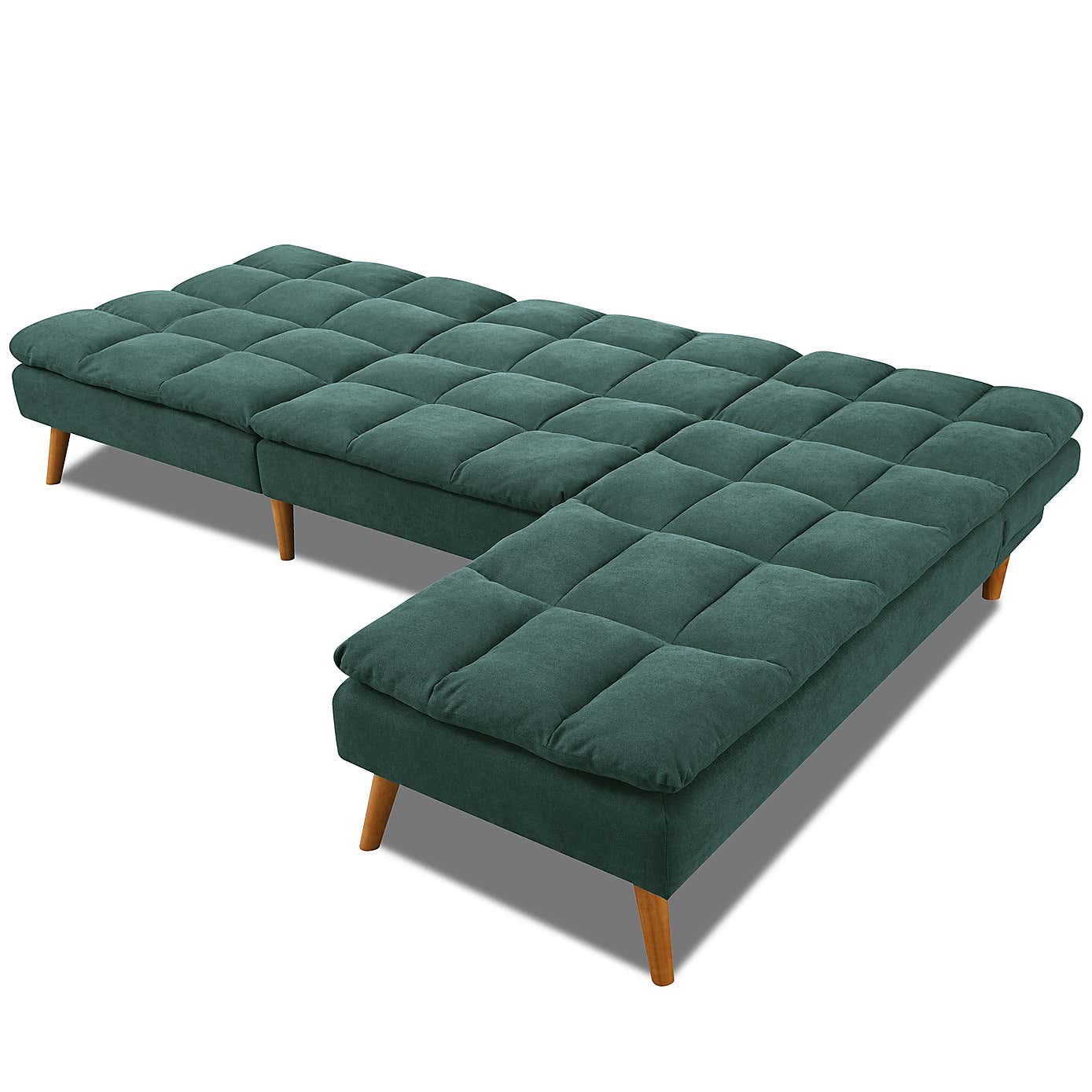 Cloud Fabric Corner Double Sofa Bed