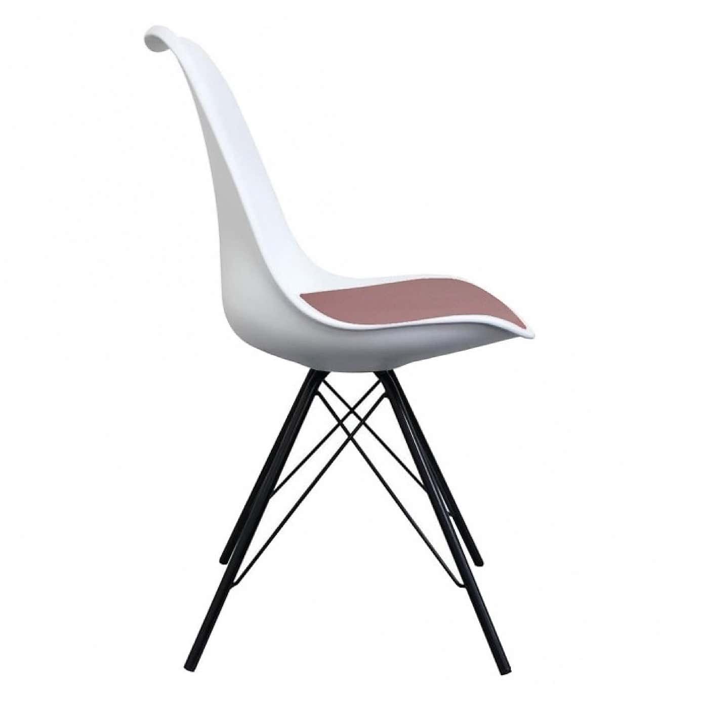 Fusion Living Soho White Plastic Dining Chair