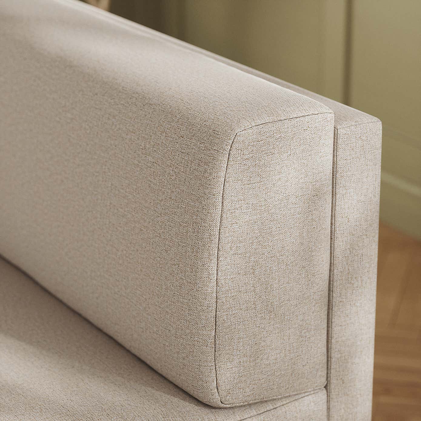 Mae Corner Dining Bench, Textured Weave