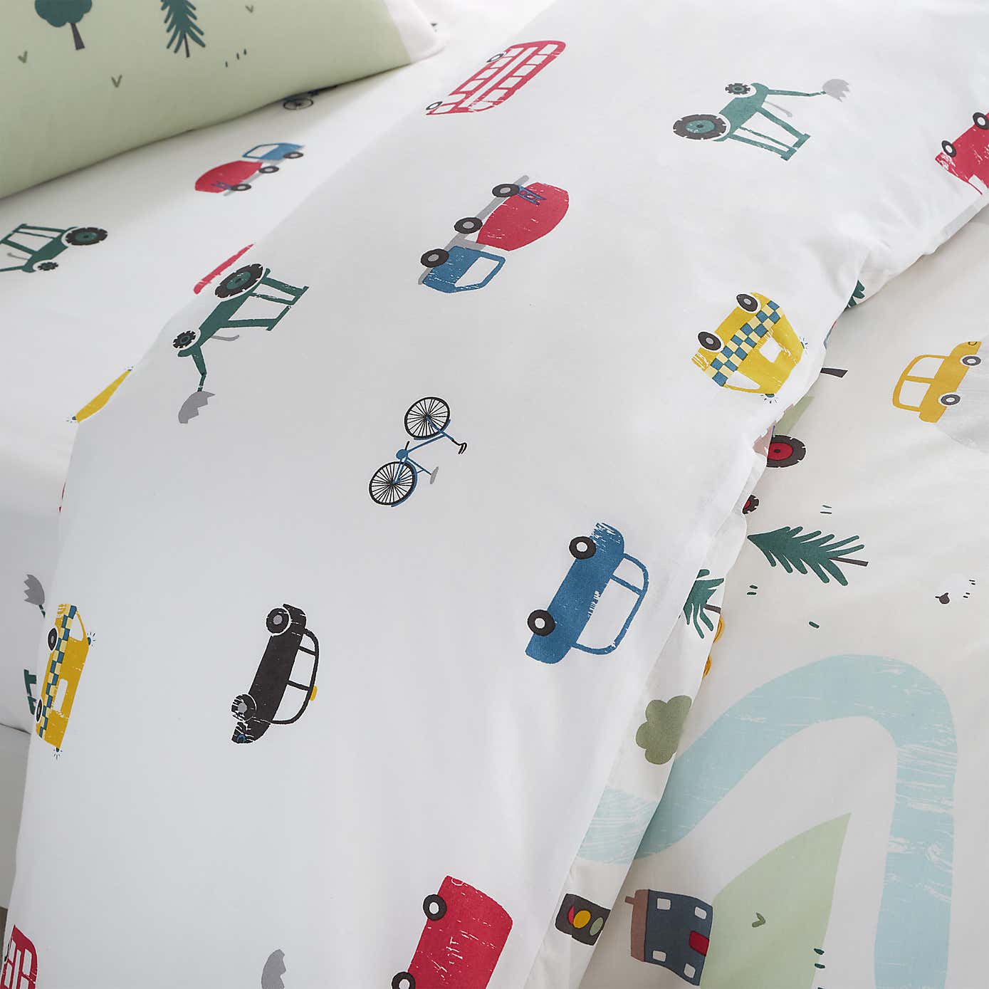 Bianca Transport Cotton Duvet Cover & Pillowcase Set