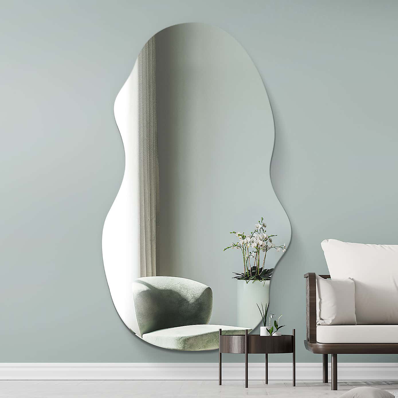 Lacuna Frameless Pond Full Length Wall Mirror