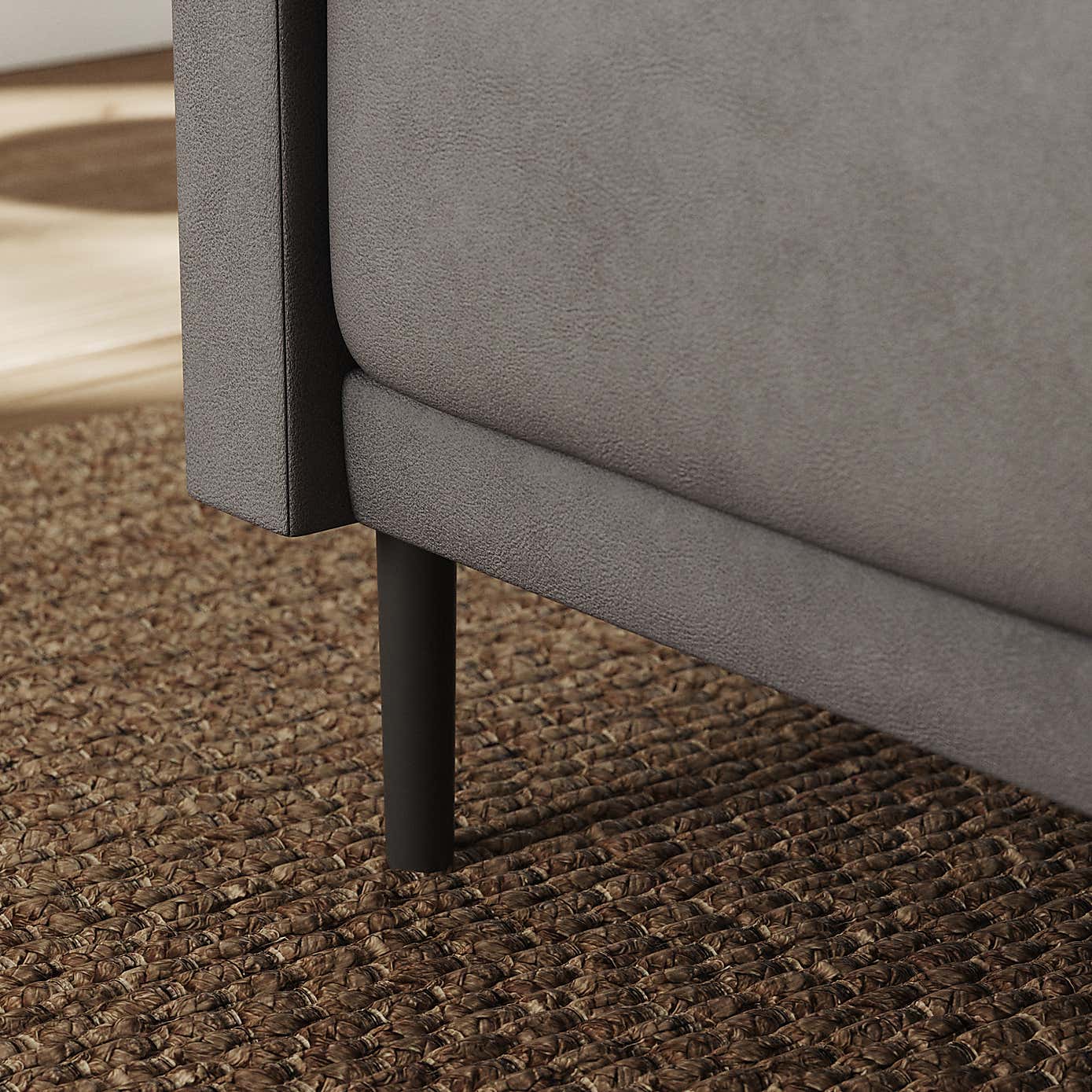 Amali Corner Dining Bench, Faux Leather