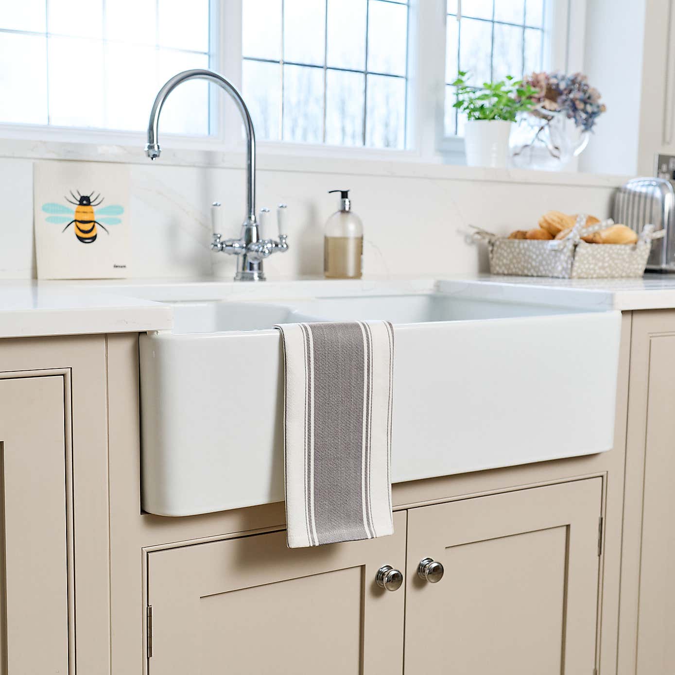 Dexam Set of 2 Love Colour Striped Tea Towels