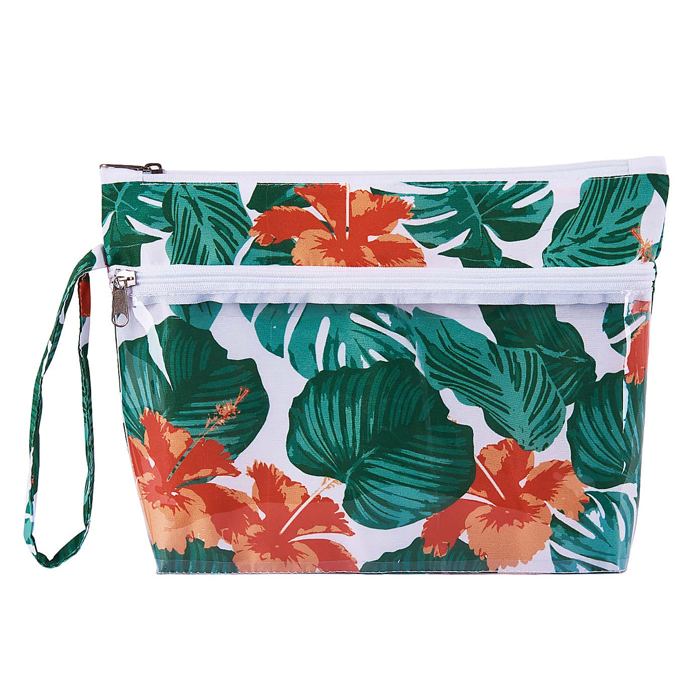 Tropical Leaf Wash Bag