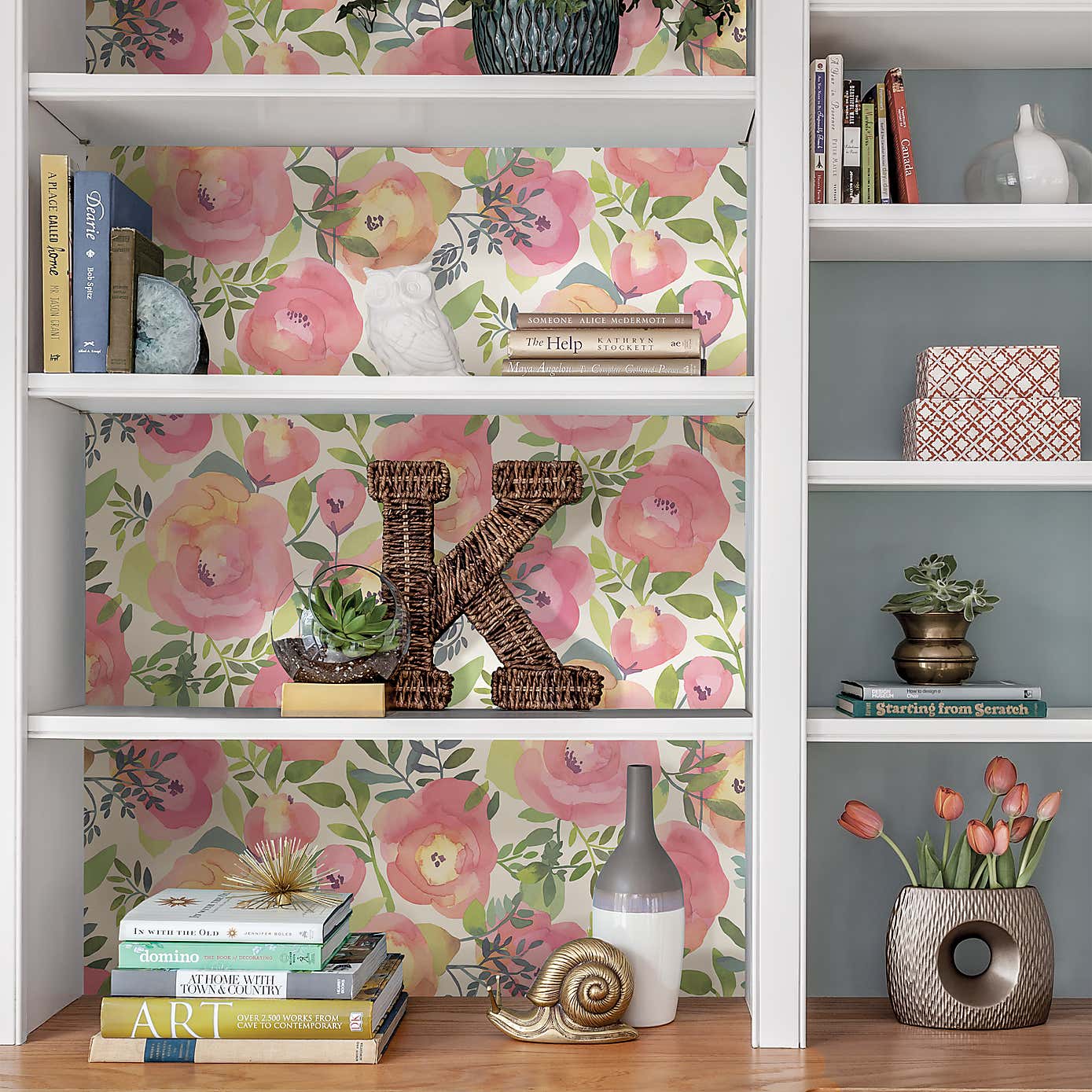 NuWallpaper Peachy Keen Pink Self Adhesive Wallpaper