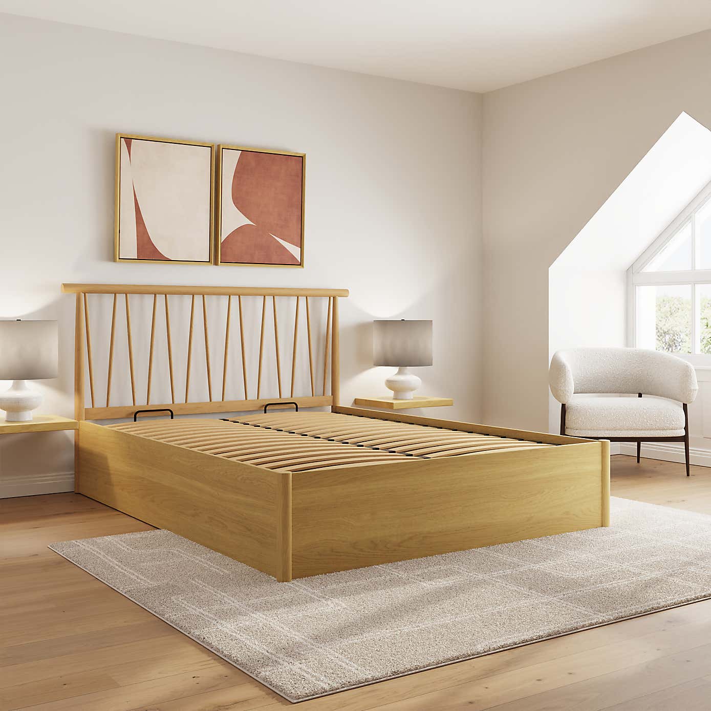 Fusum Spindle Ottoman Bed