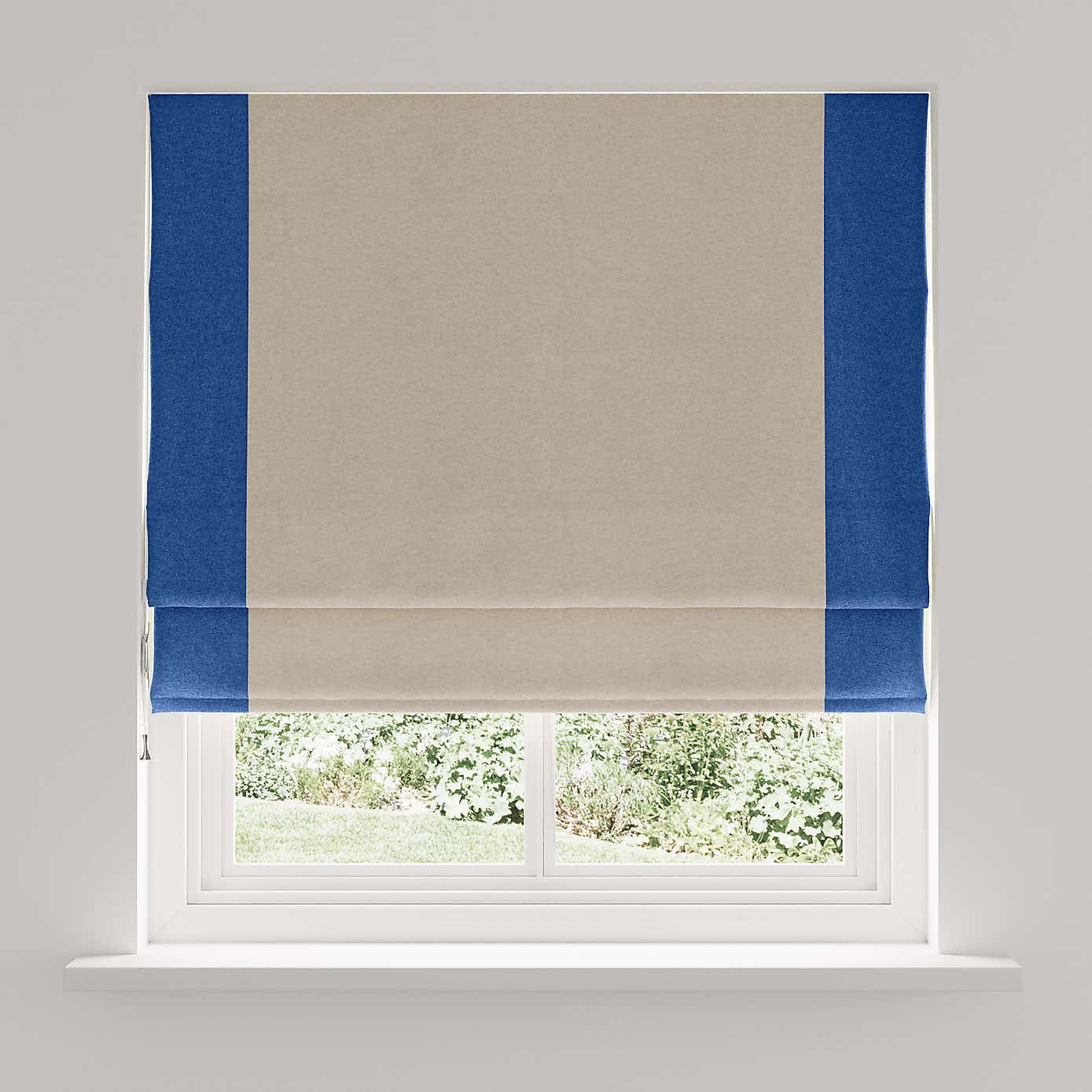 Luna Bordered Blackout Roman Blind