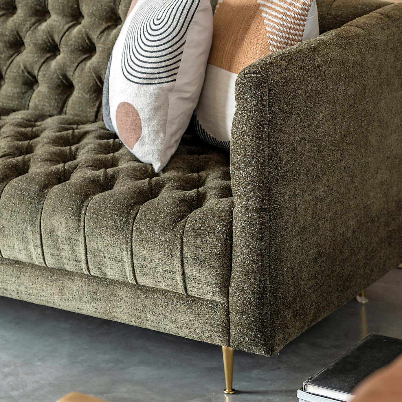 Indio Fabric 3 Seater Sofa