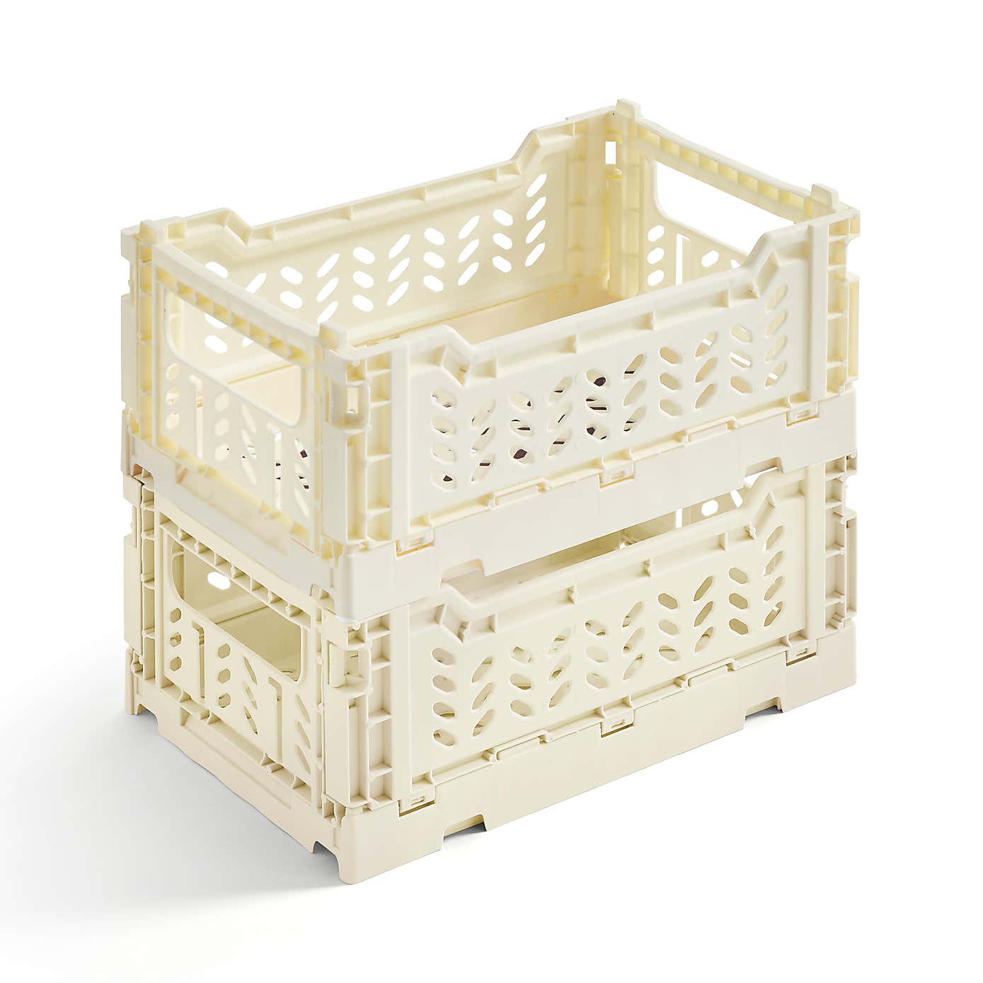 Pack of 2 Foldable Crates