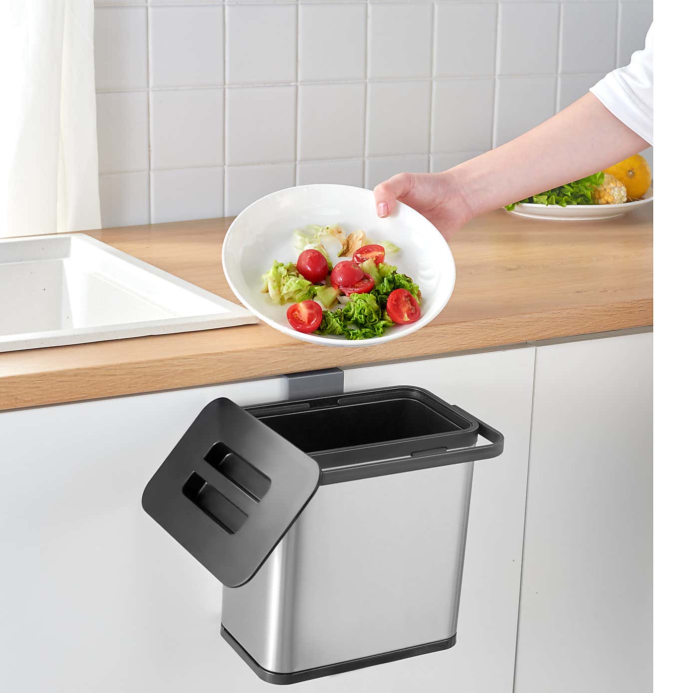 EKO Puro 3L Stainless Steel Food Waste Caddy