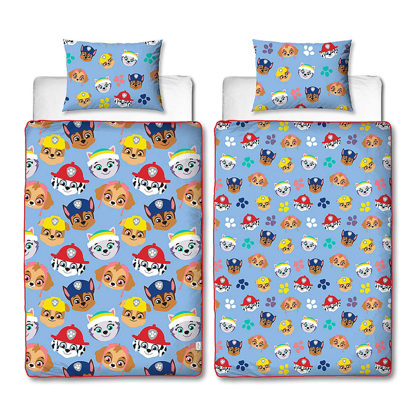 Paw Patrol Bold 10.5 Tog Coverless Duvet and Pillowcase Set