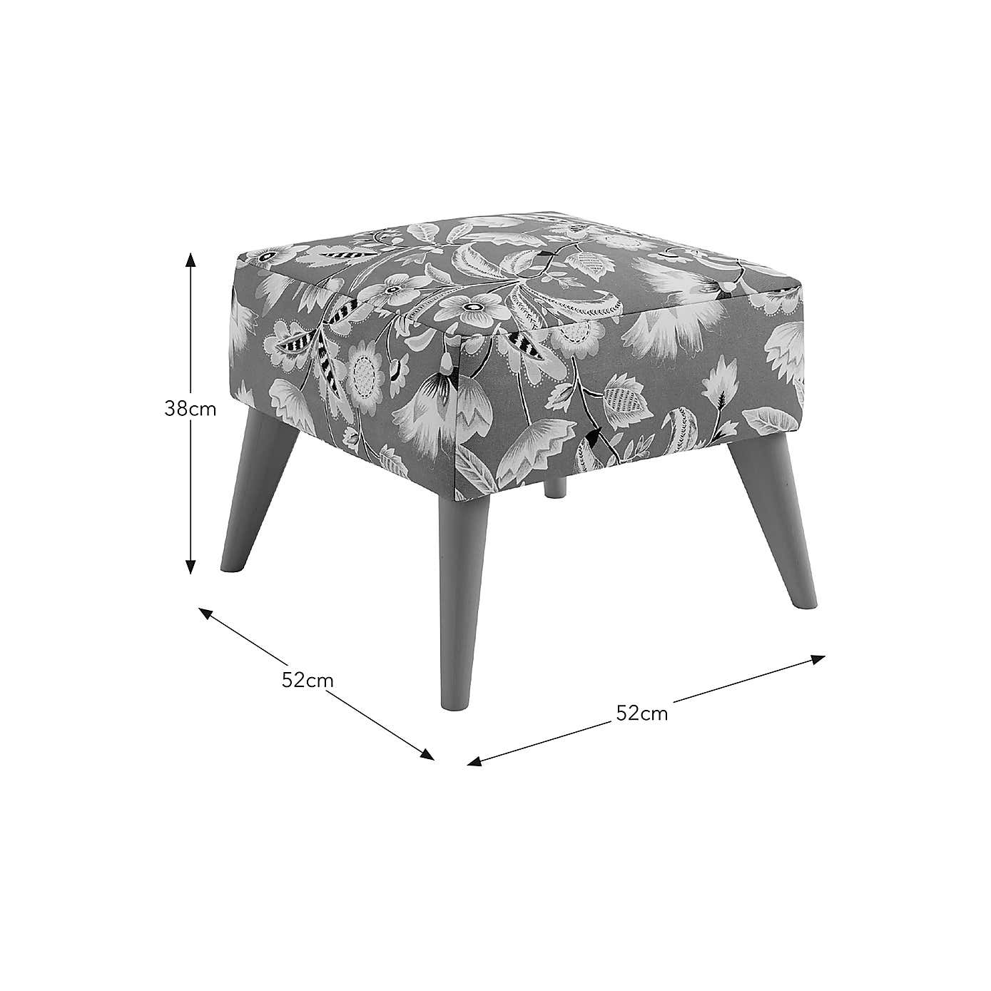 Joy Floral Upholstery Fabric Sample