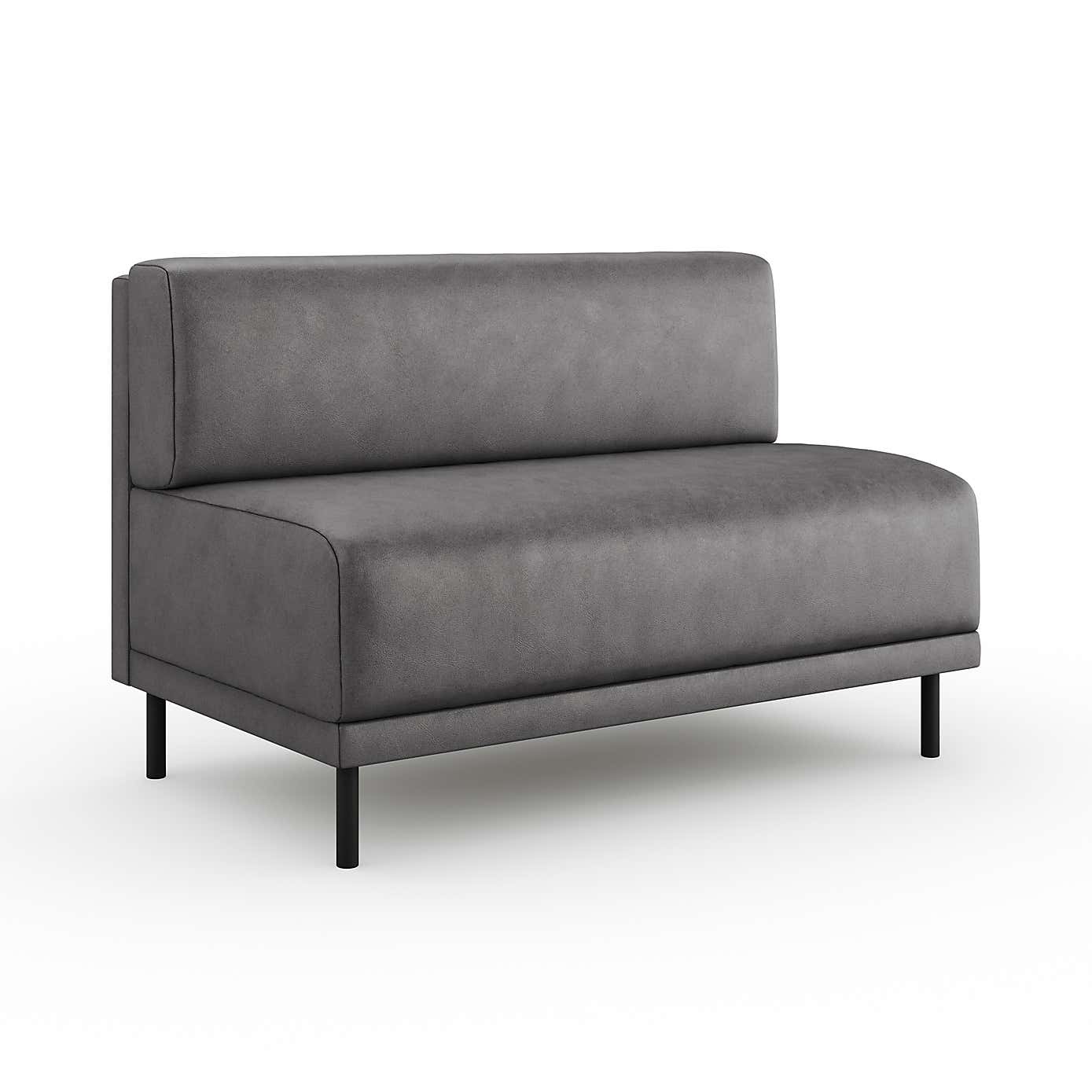 Mae Long Dining Bench, Faux Leather