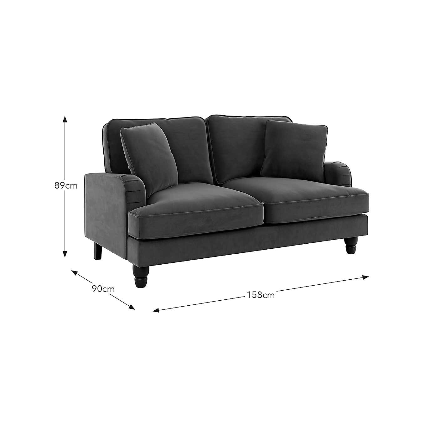 Beatrice Velvet 2 Seater Sofa