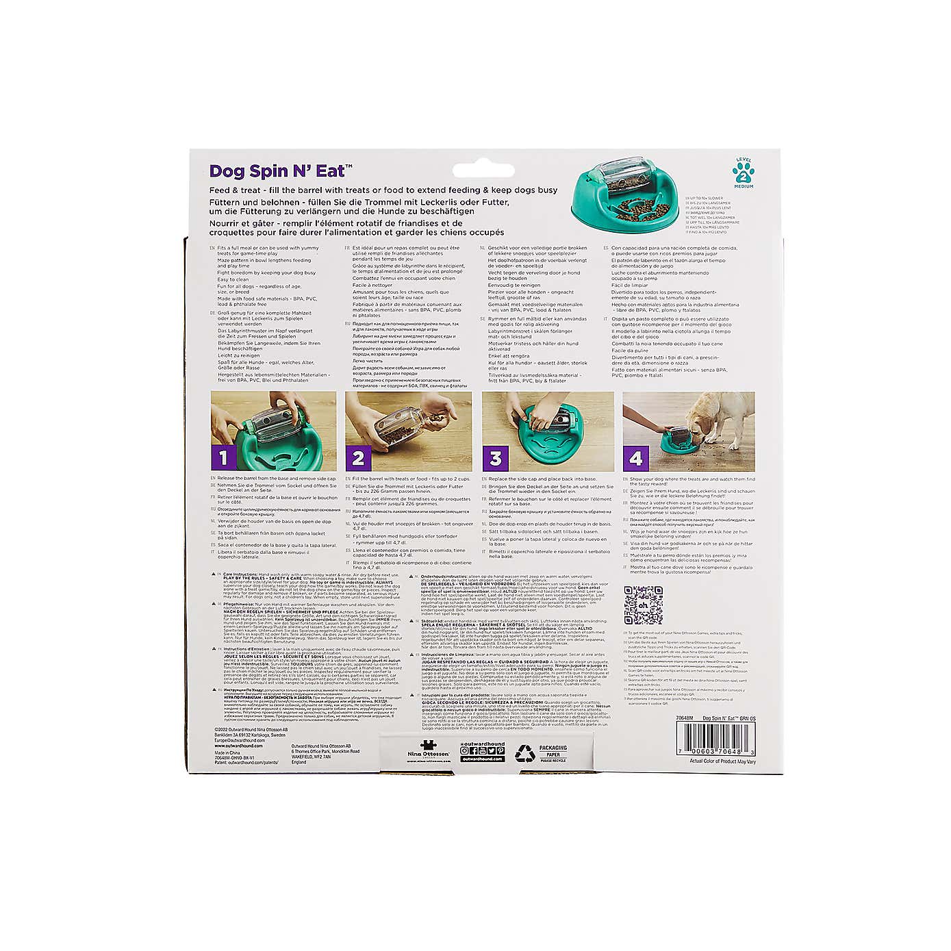 Rosewood Spin n Eat Pet Bowl