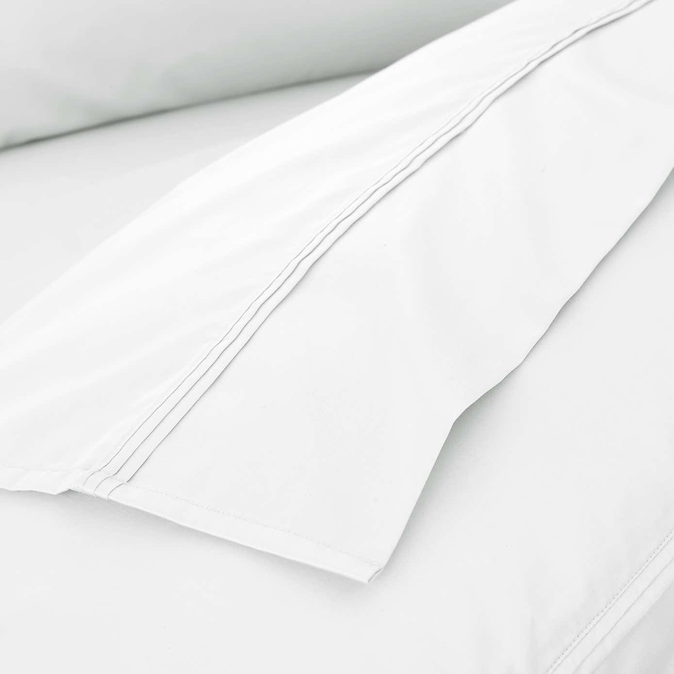 Dorma 500 Thread Count 100% Cotton Sateen Plain Flat Sheet