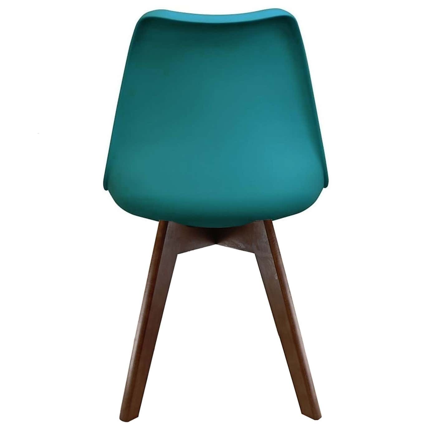Fusion Living Soho Plastic Dining Chair with Squared Legs