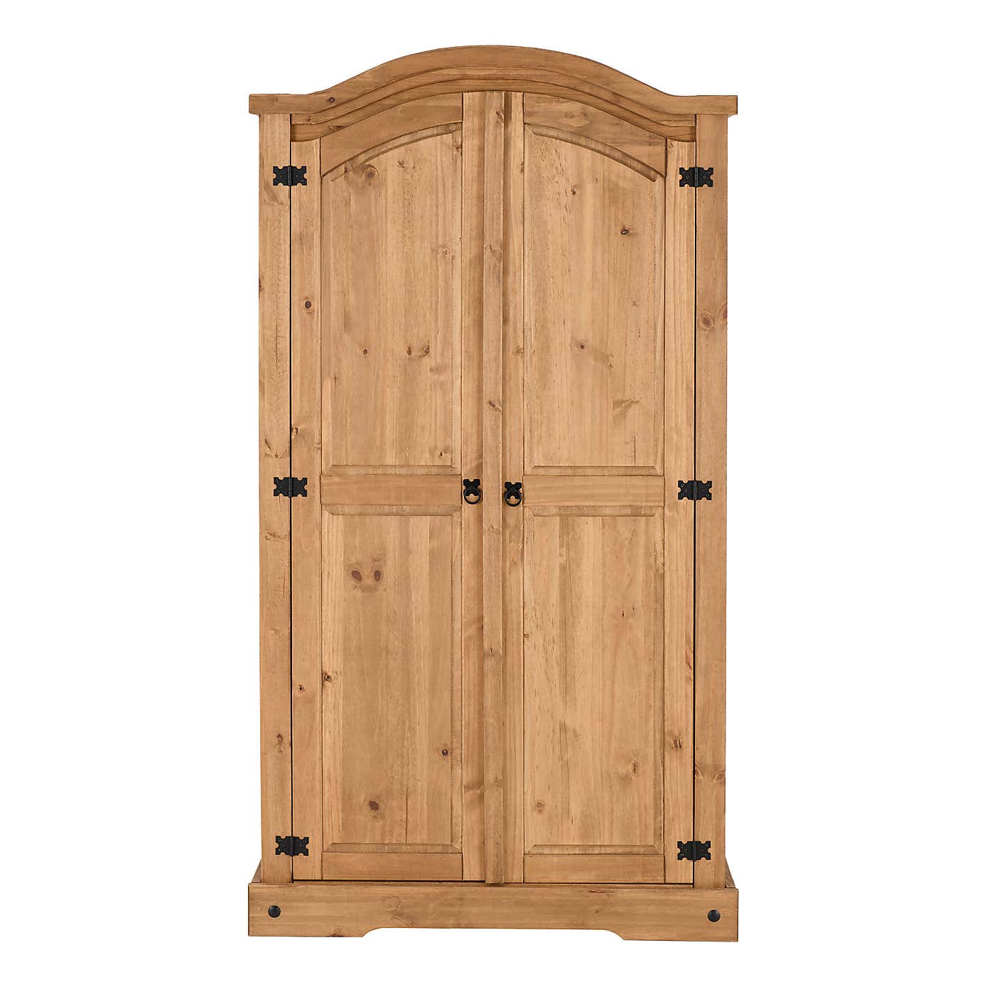 Corona Pine Curved Top Wardrobe
