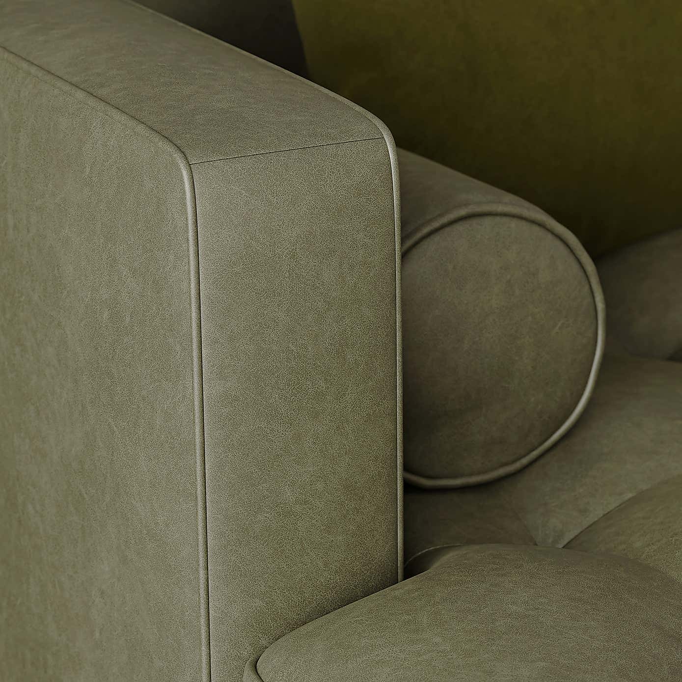 Zoe Faux Leather Left Hand Corner Sofa