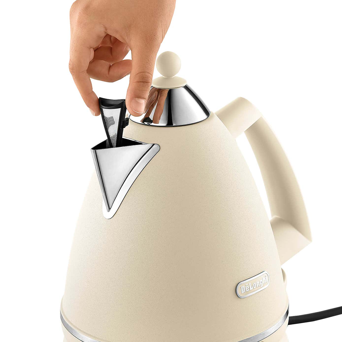 Delonghi 1700ml Argento Kettle