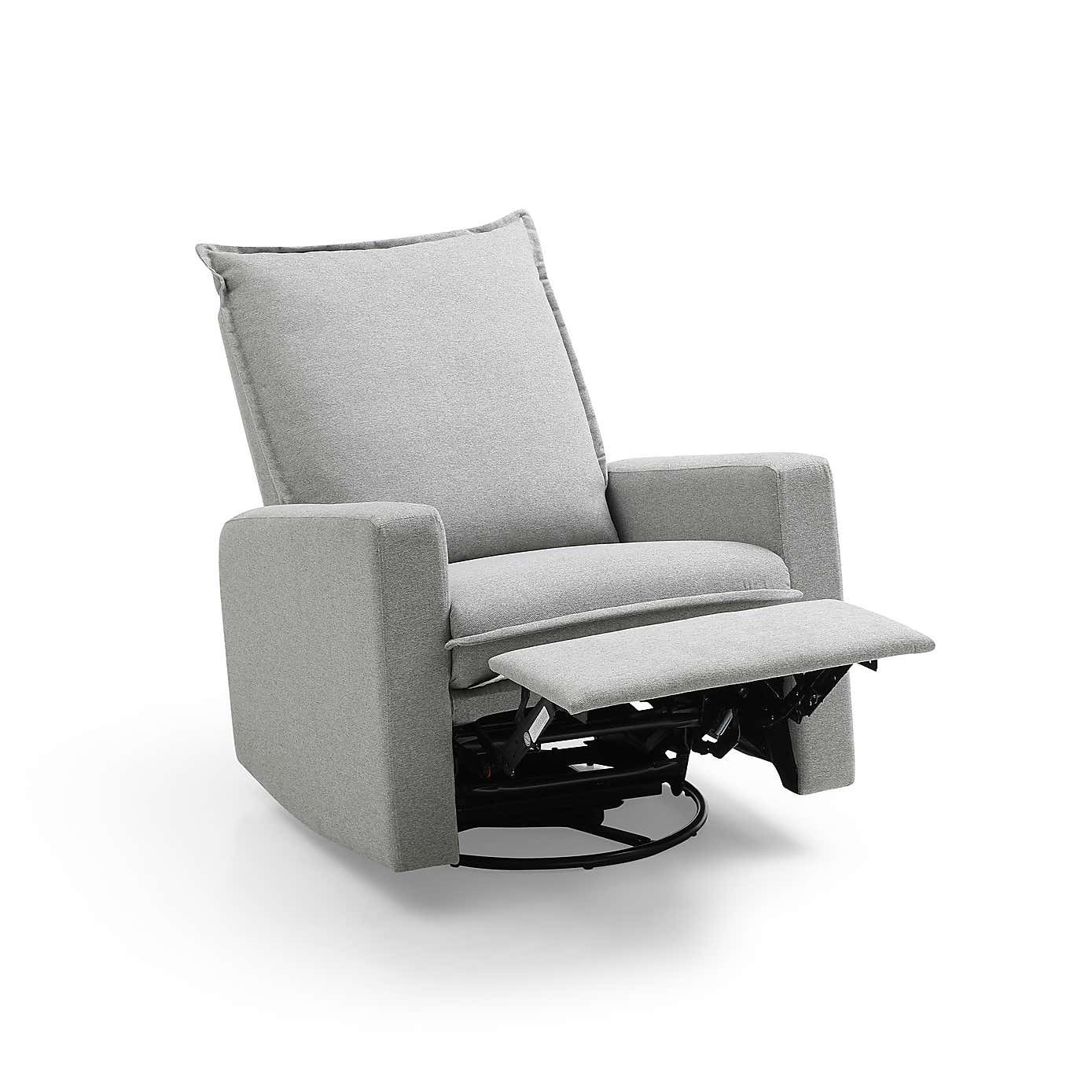 Avery Swivel Manual Recliner Chair, Natural