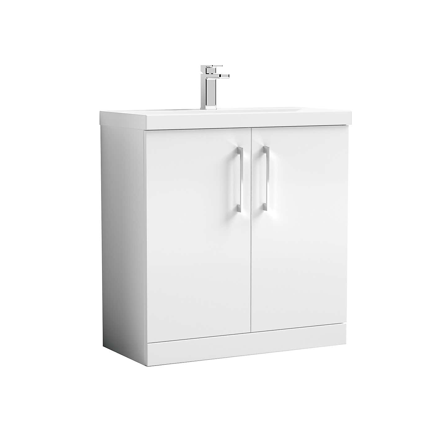 Arno Floor Standing 2 Door Vanity Unit with Basin