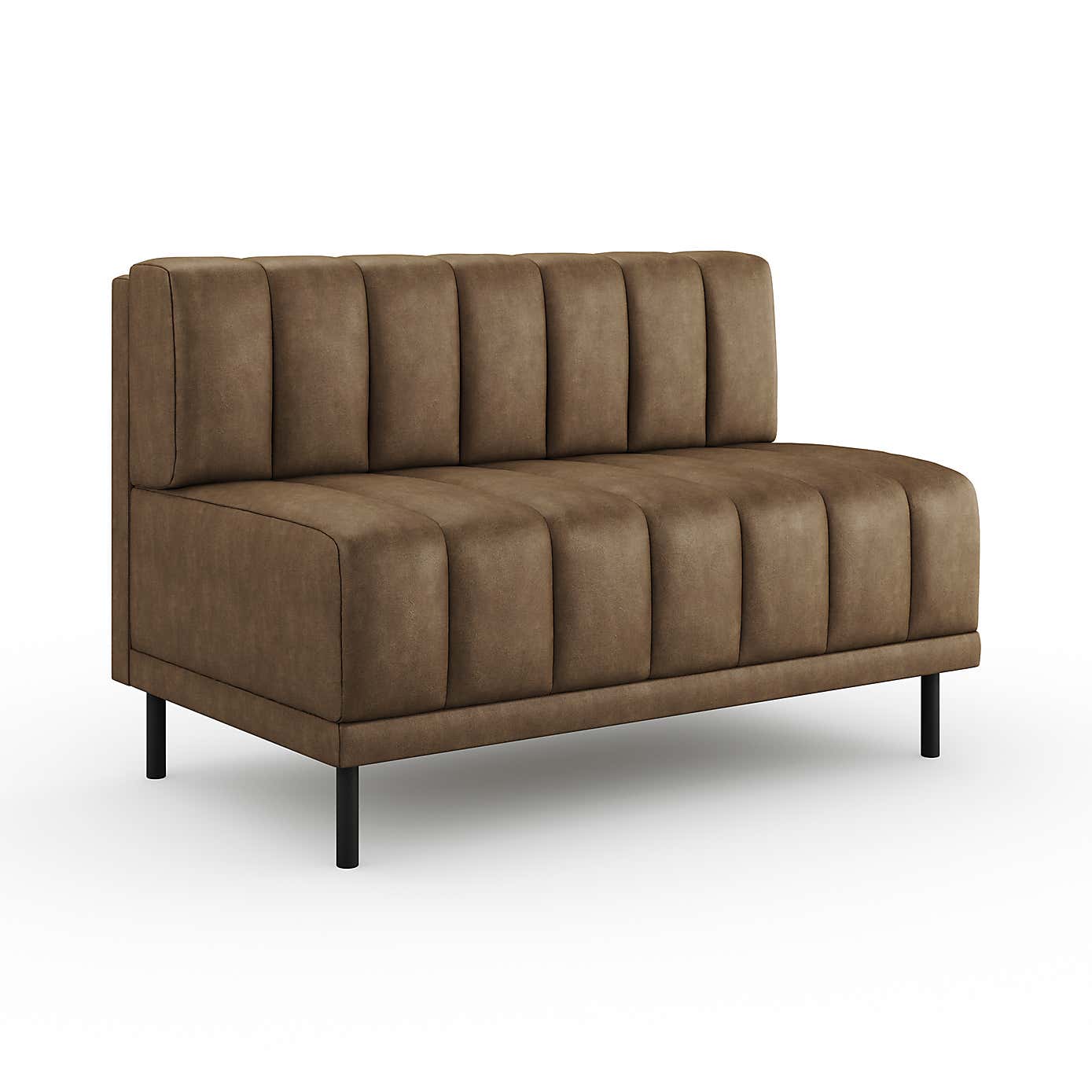 Amali Long Dining Bench, Faux Leather