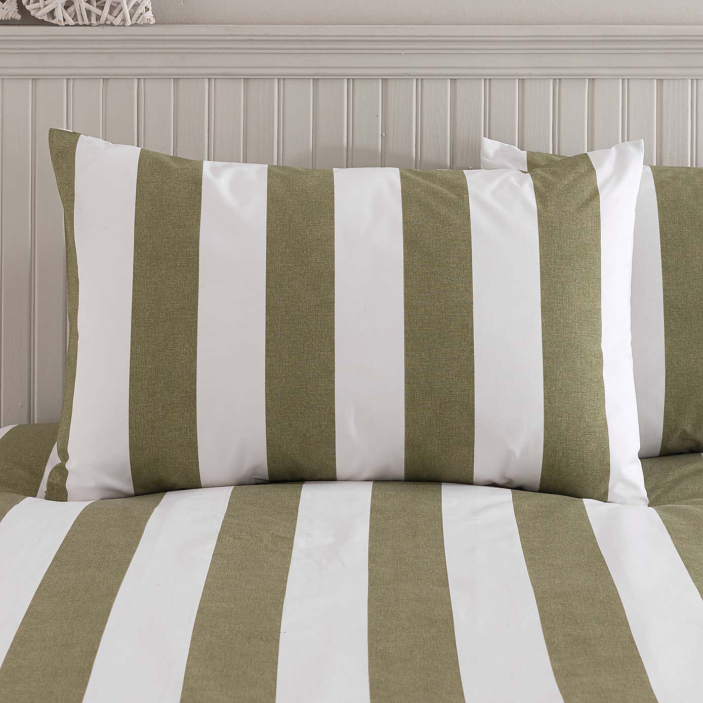 Kent Broad Stripe Cotton Duvet Cover & Pillowcase Set